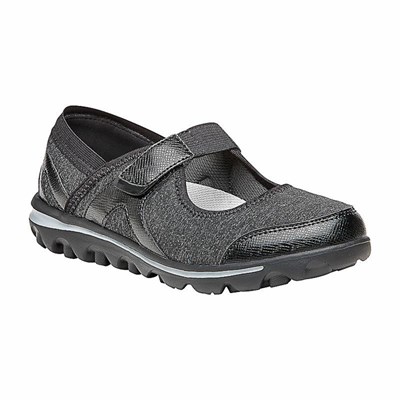 Zapatillas Propet Onalee Mujer Gris Negras | RMHP-89302