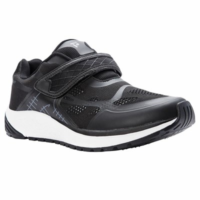 Zapatillas Propet One Correa Hombre Negras Gris | BZTM-24980