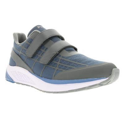 Zapatillas Propet One Twin Correa Mujer Gris Azules | QMOK-61450