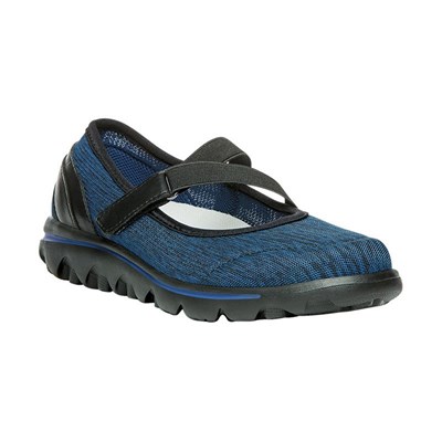 Zapatillas Propet TravelActiv Mary Jane Mujer Negras Azul Marino | EBLI-73965