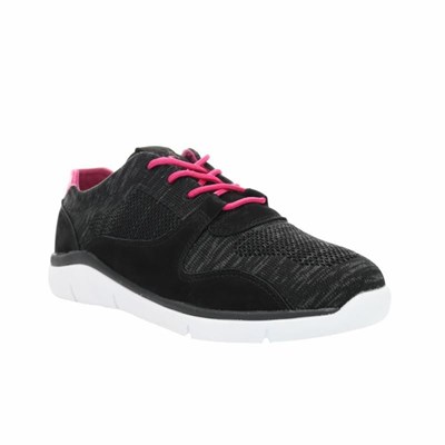 Zapatos Casuales Propet Sarah Mujer Negras Rosas | XHBM-85197