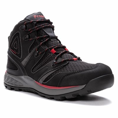 Zapatos Outdoor Propet Veymont Hombre Negras Rojas | QRIW-12453